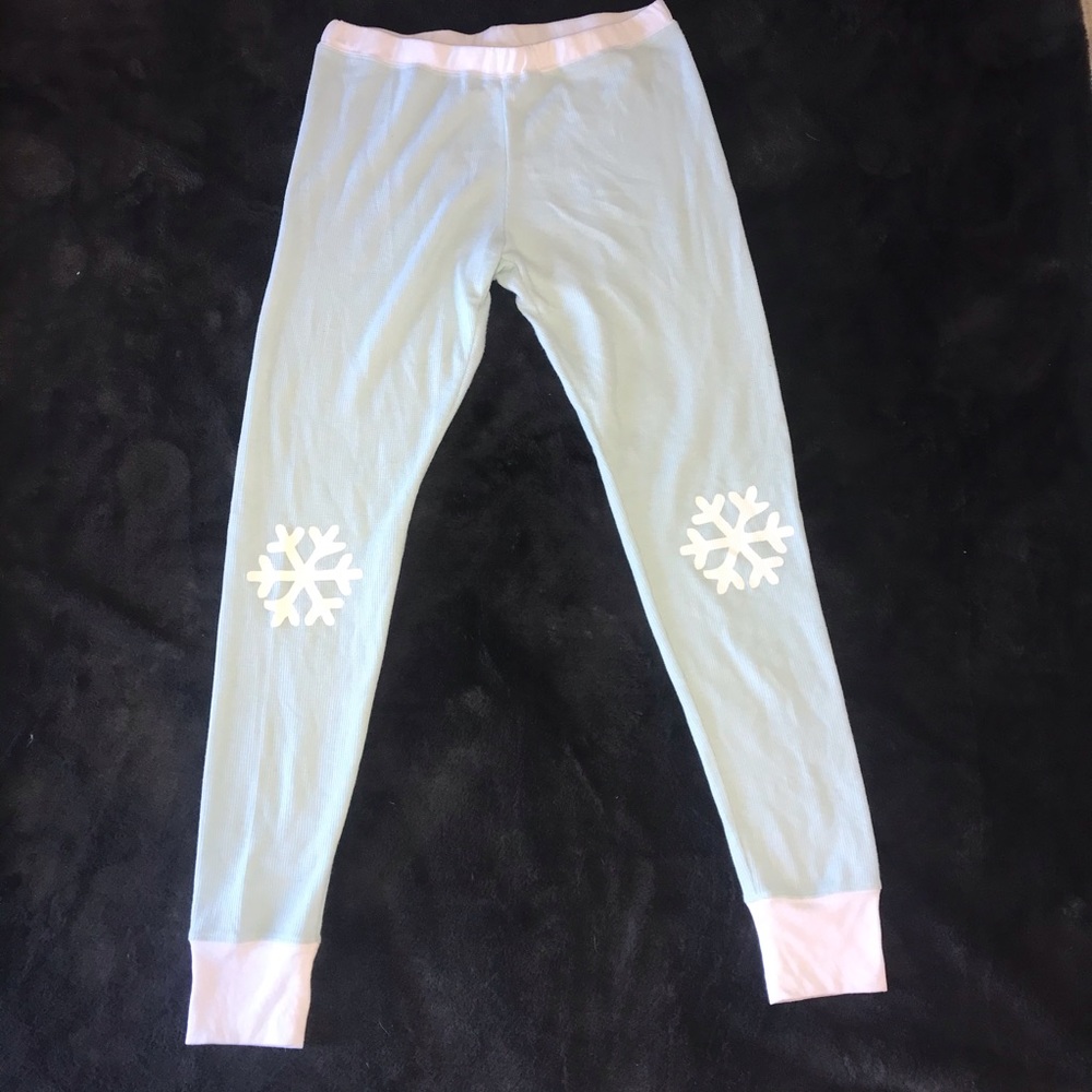 Baby blue Long John pajama pants
